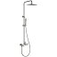 Conjunto grifo de ducha monomando TOSCANA niquel cepillado de IMEX
